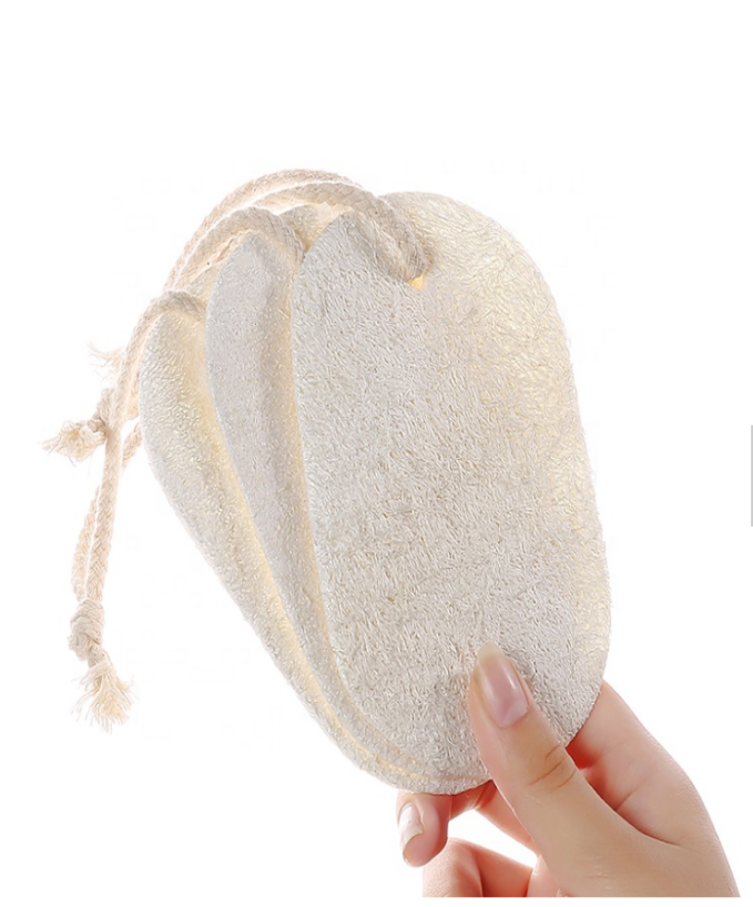 #1 NATUAL LOOFAH BATH SPONGE  - 6" Pure Body Exfoliation -  ITEM CODE: 660457595513